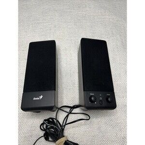Genius Speakers SP-S110 Multi Media speakers 120V Stereo PC 2 Piece Speakers
